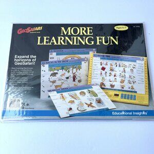 Vintage 1991 Geosafari More Learning Fun EI-8752 10 Cards 20 Lessons COMPLETE